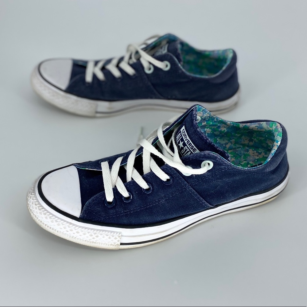 Converse Denim Sneakers Flowers Lining Size 10